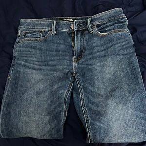Express Blue Slim Straight 31x30